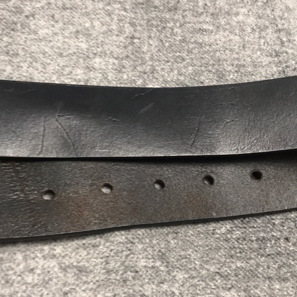 Vintage Harley-Davidson Leather Belt with Solid Brass Buckle - Picture 9 of 14